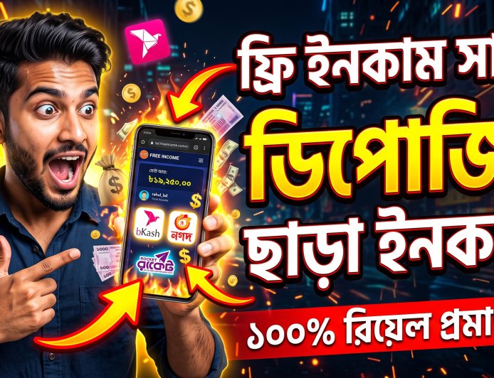 deposit chara online income 2026 | Free income site 2026 bangladesh | Earn money online